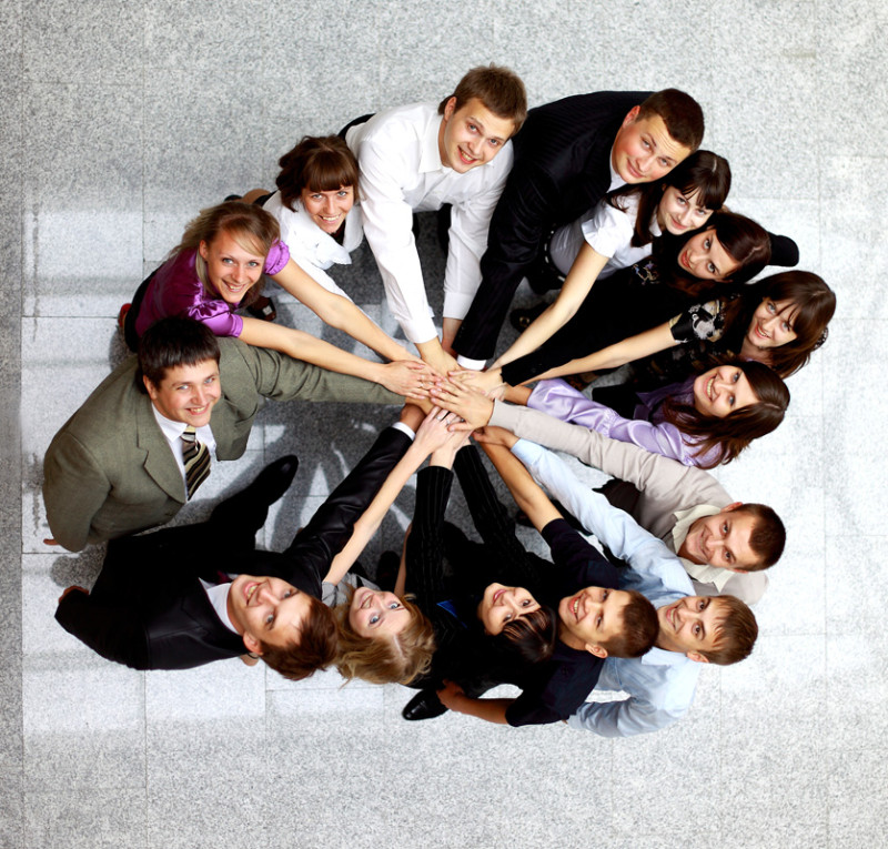 Top-view-of-business-people